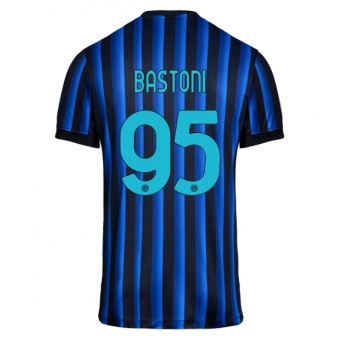 Billige Fotballdrakt Inter Milan Alessandro Bastoni #95 Replika Hjemmedrakt 2025-26 Kortermet